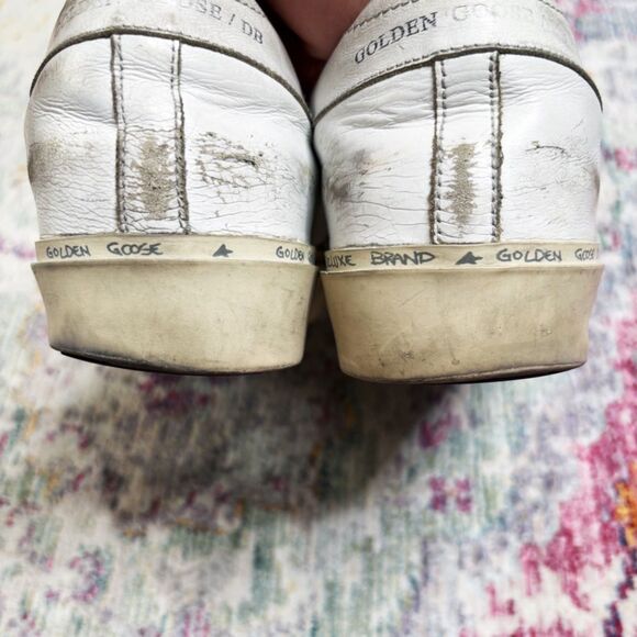 Golden Goose Hi Star Gold Platform Sneakers - Picture 4 of 9